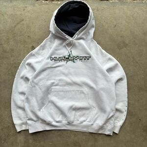 White Hurley international sleeve hit and hoodie hit hoodie